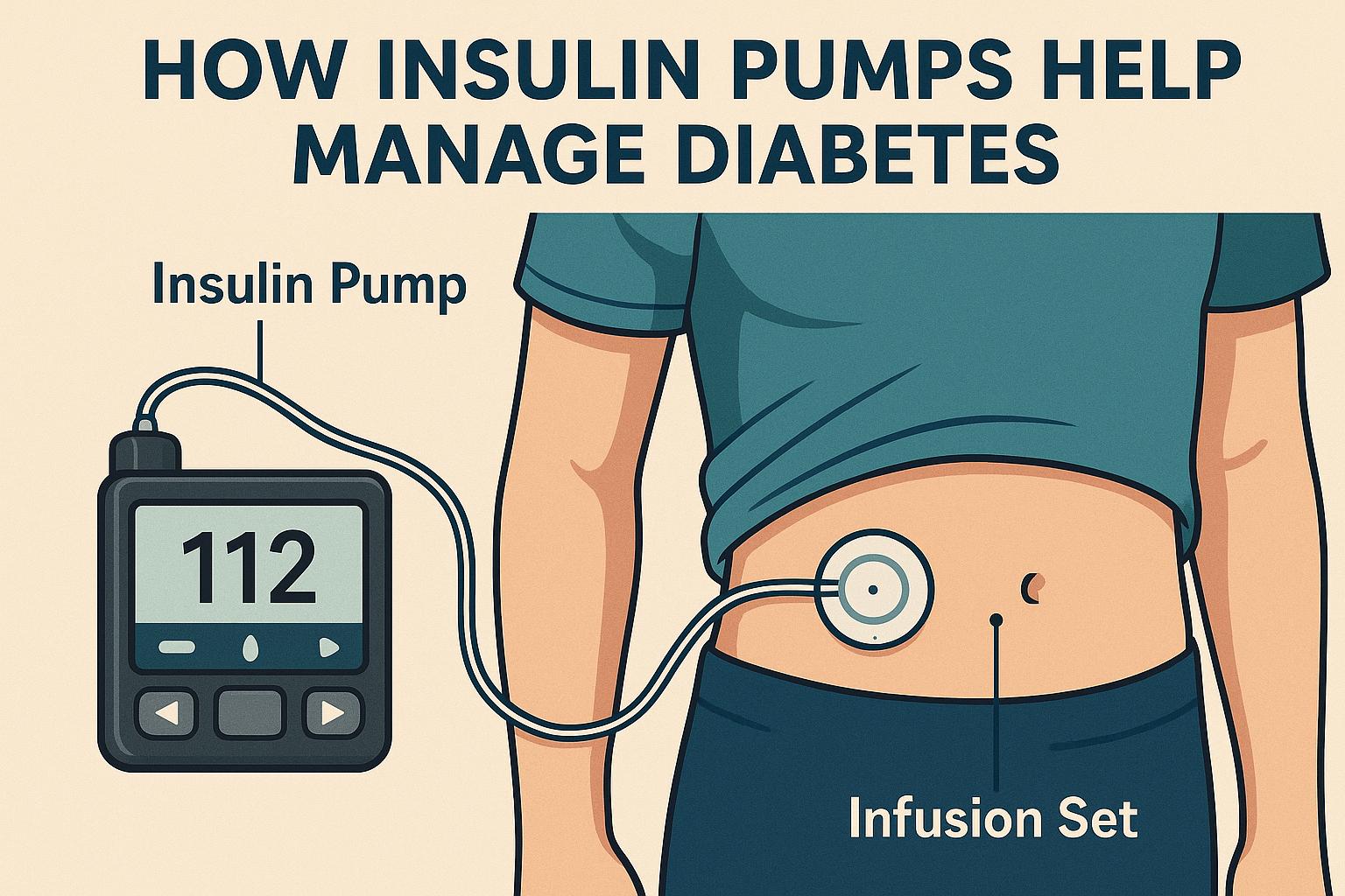 How insulin pumps help manage diabetes.