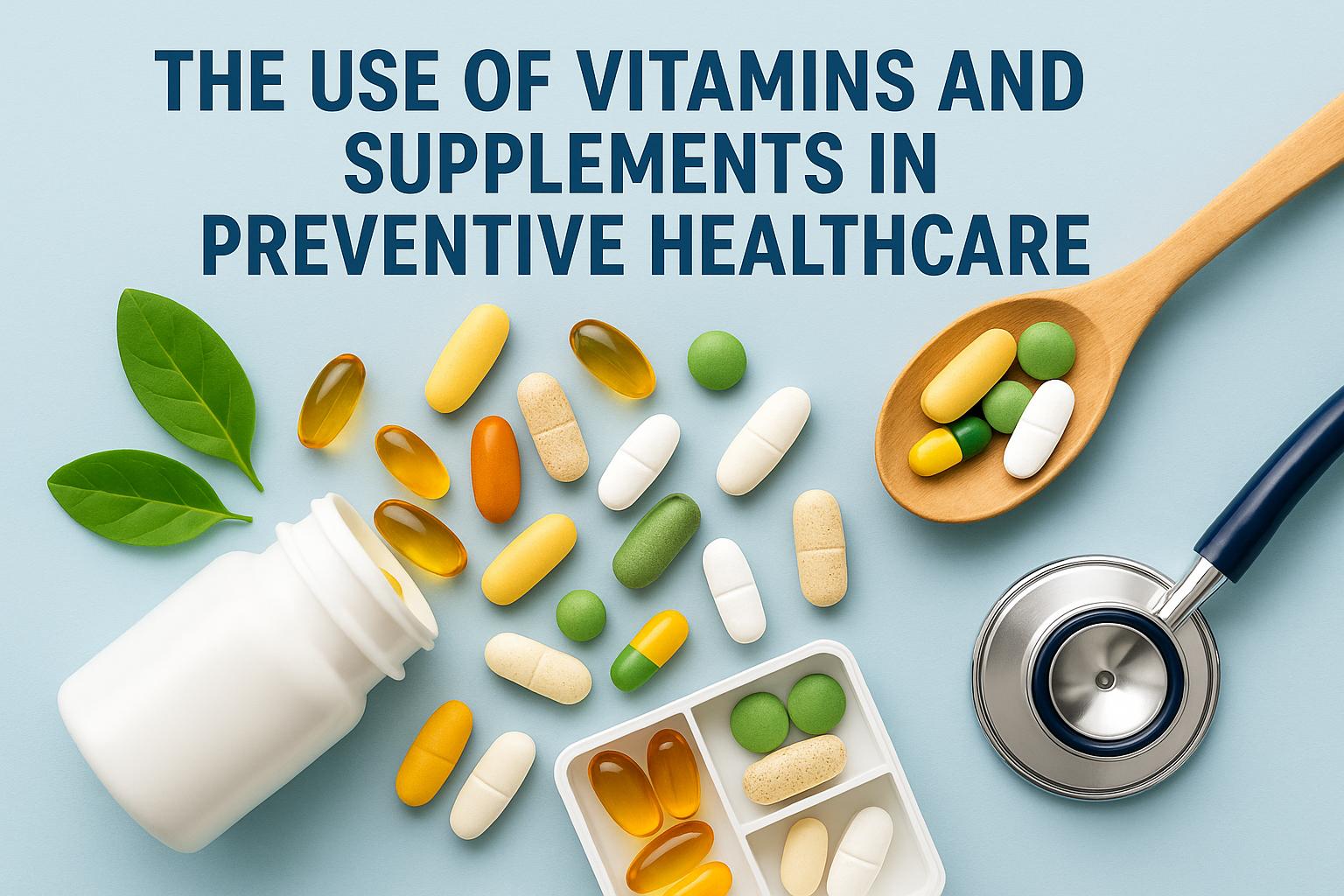The use of vitamins and supplements in preventive healthcare.