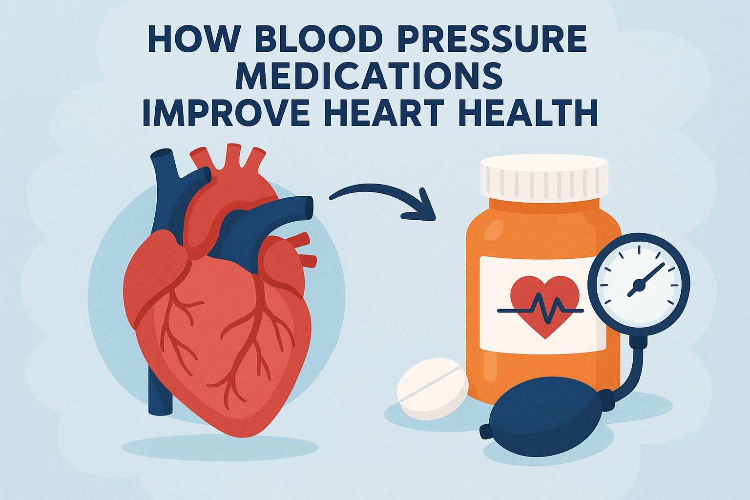How blood pressure medications improve heart health.