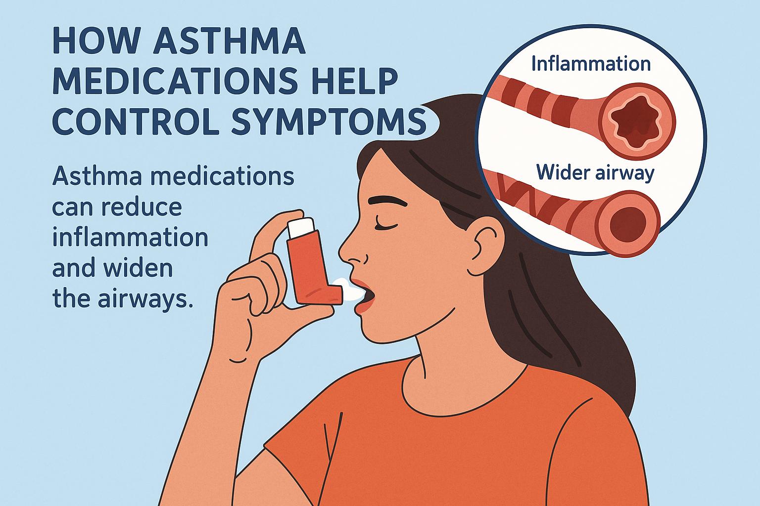How asthma medications help control symptoms.